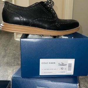 Brand New Men Cole Haan Wing ll Shoes Black/Black